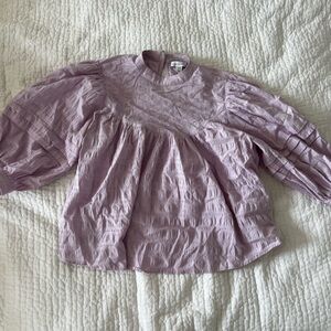 Topshop Lilac Textured Top